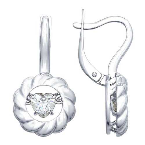 Серьги SOKOLOV из серебра со Swarovski Zirconia 89020091 в Остин