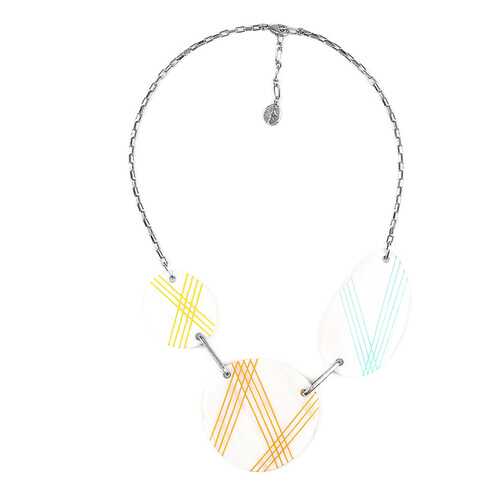 Колье женское Nature Bijoux NB20.1-15-41142 белое/голубое/желтое в Остин