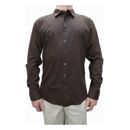 Рубашка мужская Enrico beleno GD30300026 коричневая 5XL в Остин