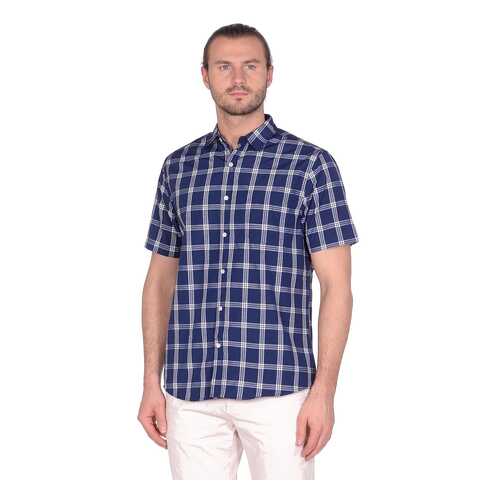 Рубашка мужская Modis M201M00646 синяя 54 RU в Остин
