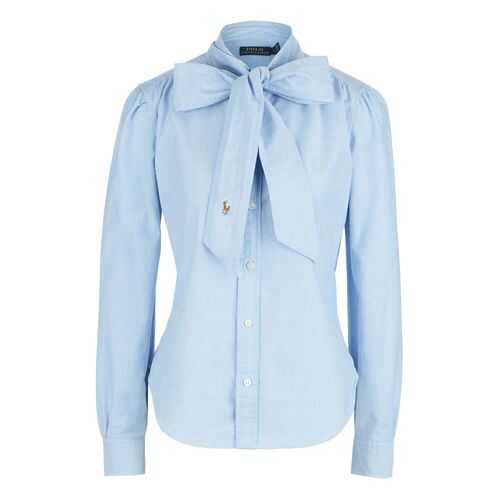 Рубашка женская Polo Ralph Lauren 211780620002 синяя 2 US в Остин